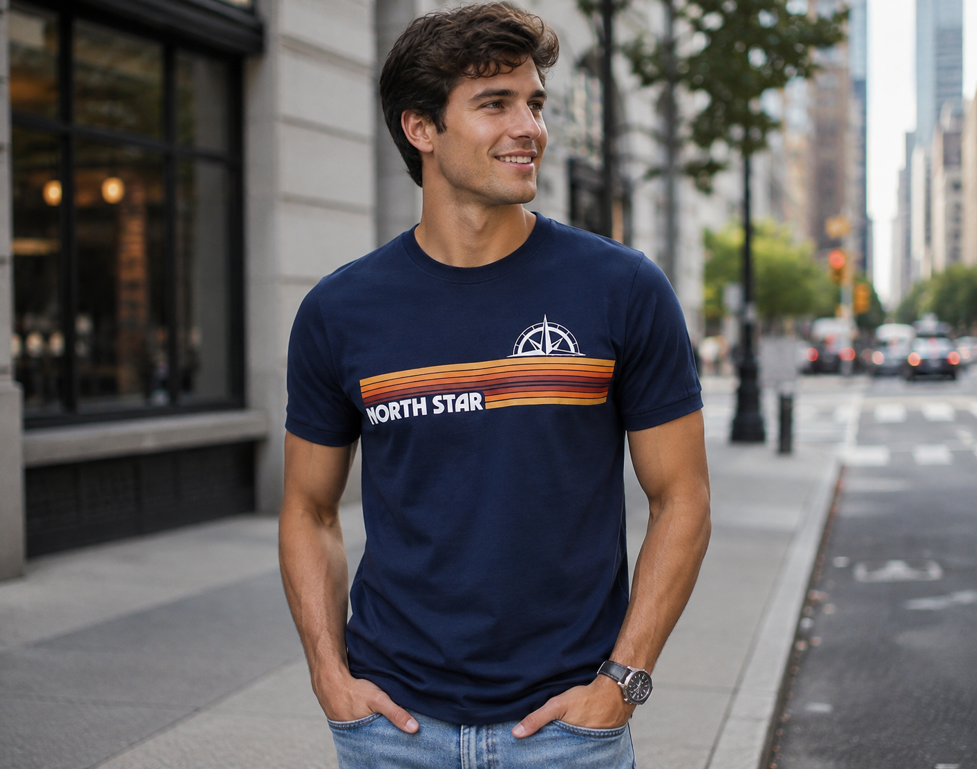 Retro Vibes On Model